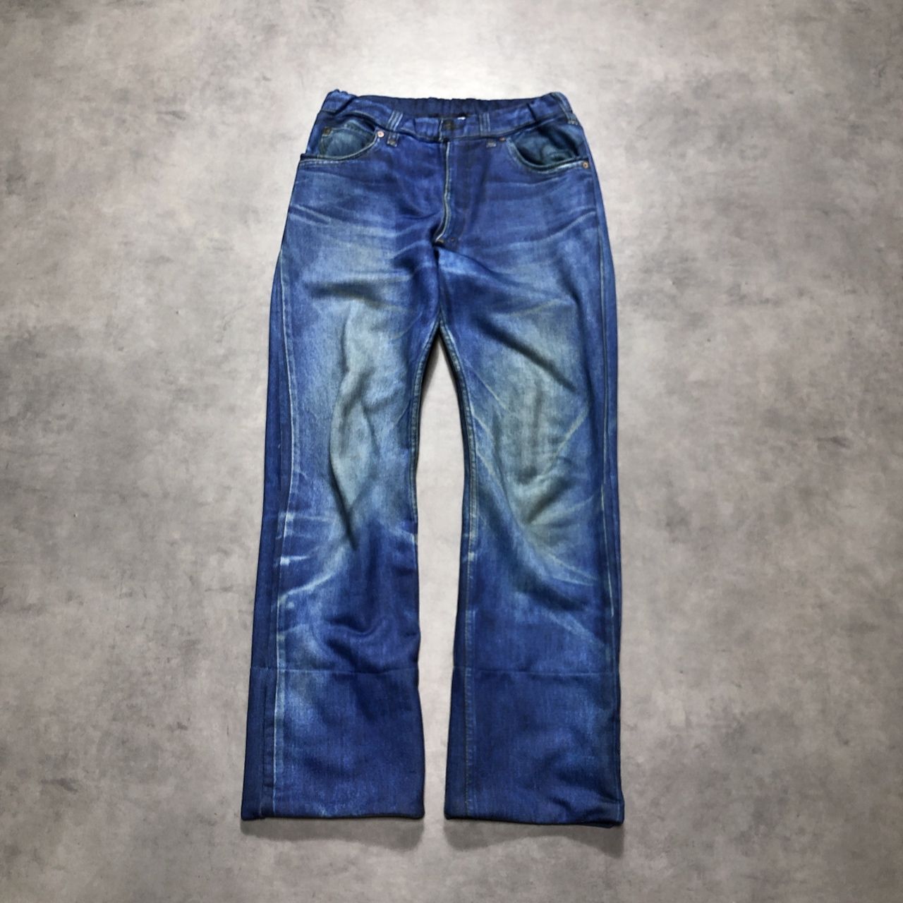 GQ5823◇TATA：転写デニム◇１◇ブルー系 TALKING ABOUT THE ABSTRACTION トーキングアバウト スウェット パンツ