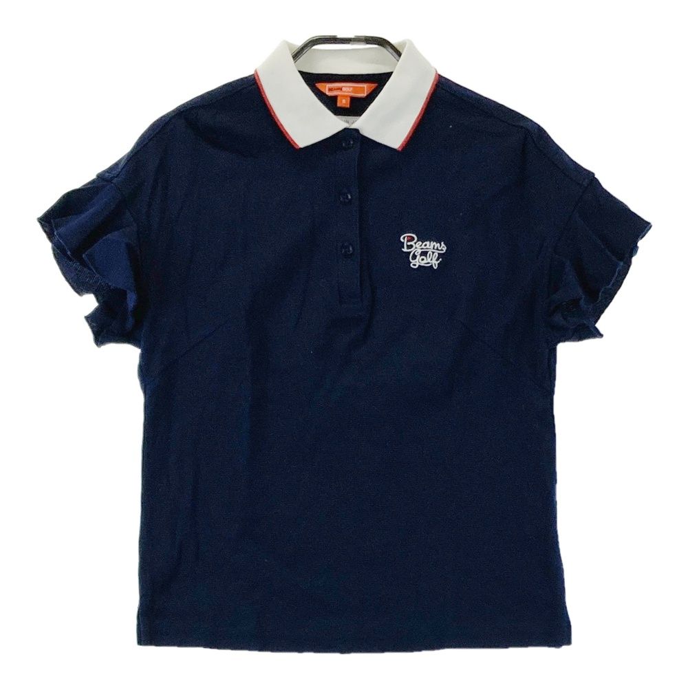 サイズ：S BEAMS GOLF ビームスゴルフ 半袖ポロシャツ ネイビー系