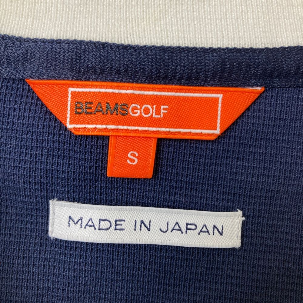 サイズ：S BEAMS GOLF ビームスゴルフ 半袖ポロシャツ ネイビー系