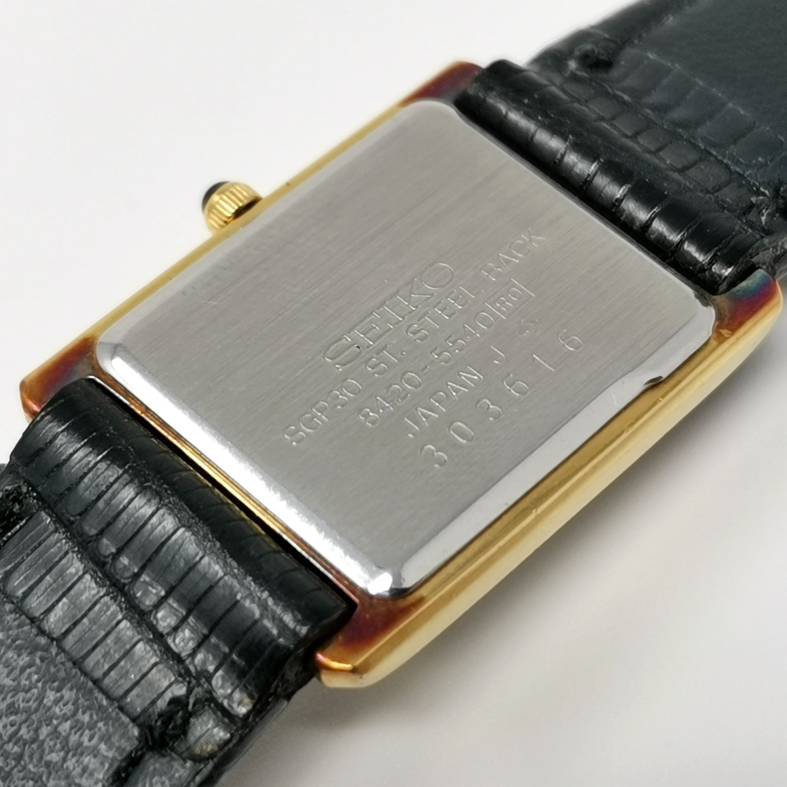 SEIKO Exceline 8420-5540 エクセリーヌ 電池ないため動作未確認 本体