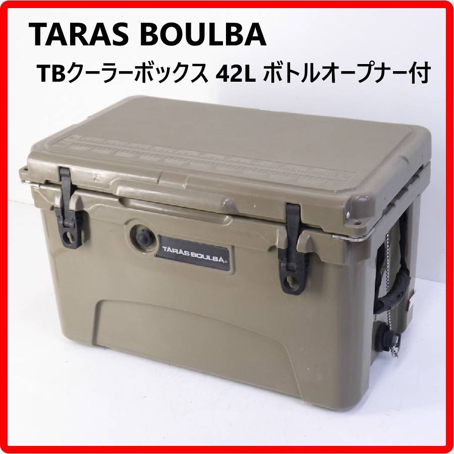 TARAS BOULBA タラスブルバ TBクーラーボックス 42L ボトルオープナー付き 大型 アウトドア キャンプ BBQ 無骨でカッコイイ！保冷力抜群！439v18