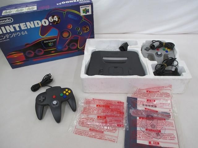 【まとめ売り 中古品】 ゲーム NINTENDO 64 本体 NUS-001 動作品 箱・説コントローラー周辺機器付き