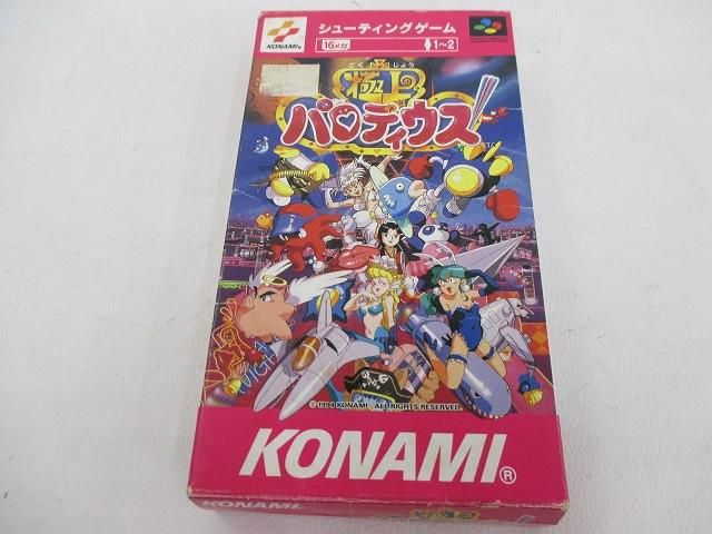 中古品 ゲーム スーパーファミコン ソフト 極上パロディウス 箱説・はがき付き