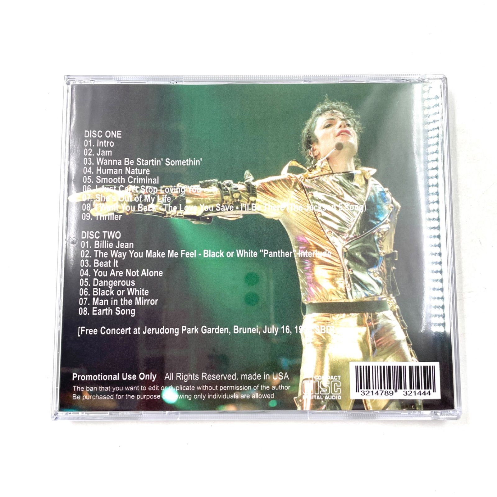 マイケルジャクソン CD HISTORY WORLD TOUR 1996 2枚組 外袋ビニール