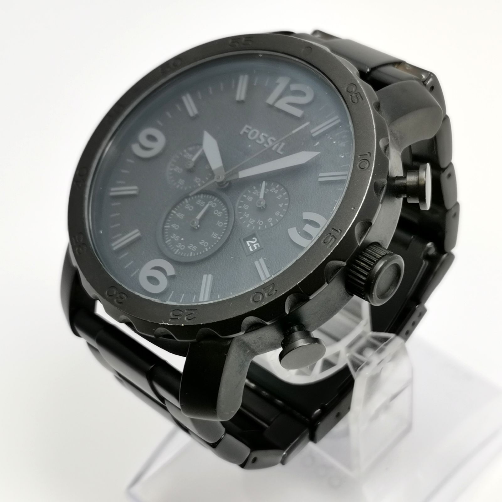 FOSSIL 腕時計 メンズ JR1401 ブラック 電池ないため動作未確認 中古品 