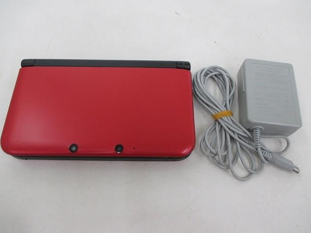 中古品 ゲーム ニンテンドー3DS LL 本体 SPR-001 レッド ブラック 動作品 周辺機器付き