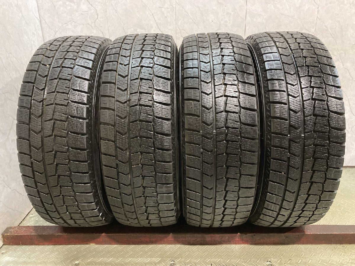 DUNLOP WINTER MAXX WM02 215/65R16 16インチ スタッドレス 4本 22年製 バリ溝 アルファード ヴェルファイア エルグランド等　(KTP099)