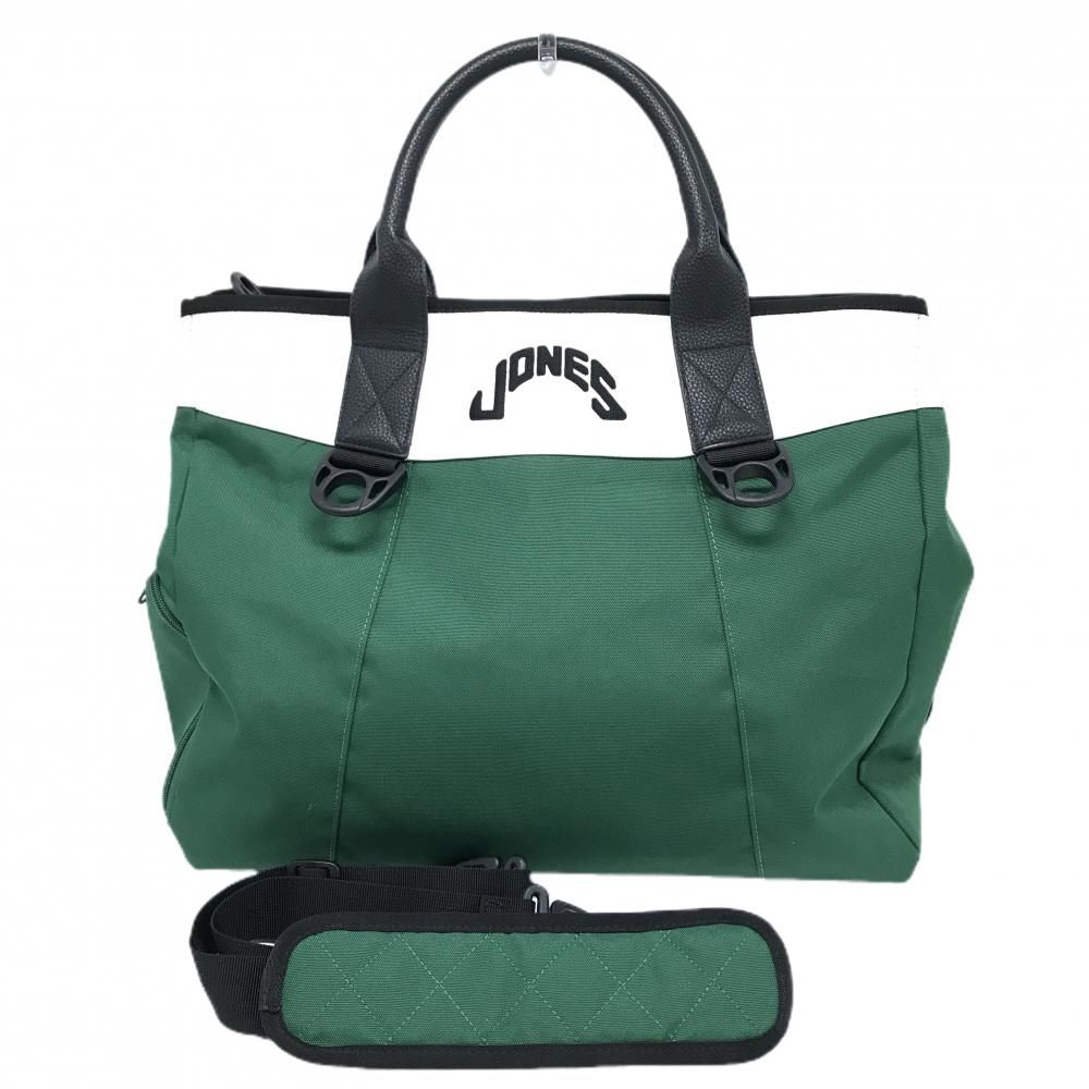 【超美品】ジョーンズ×ビームスゴルフ 2WAYロッカーバッグ グリーン×白 ボストンバッグ JONES ゴルフ BEAMS GOLF