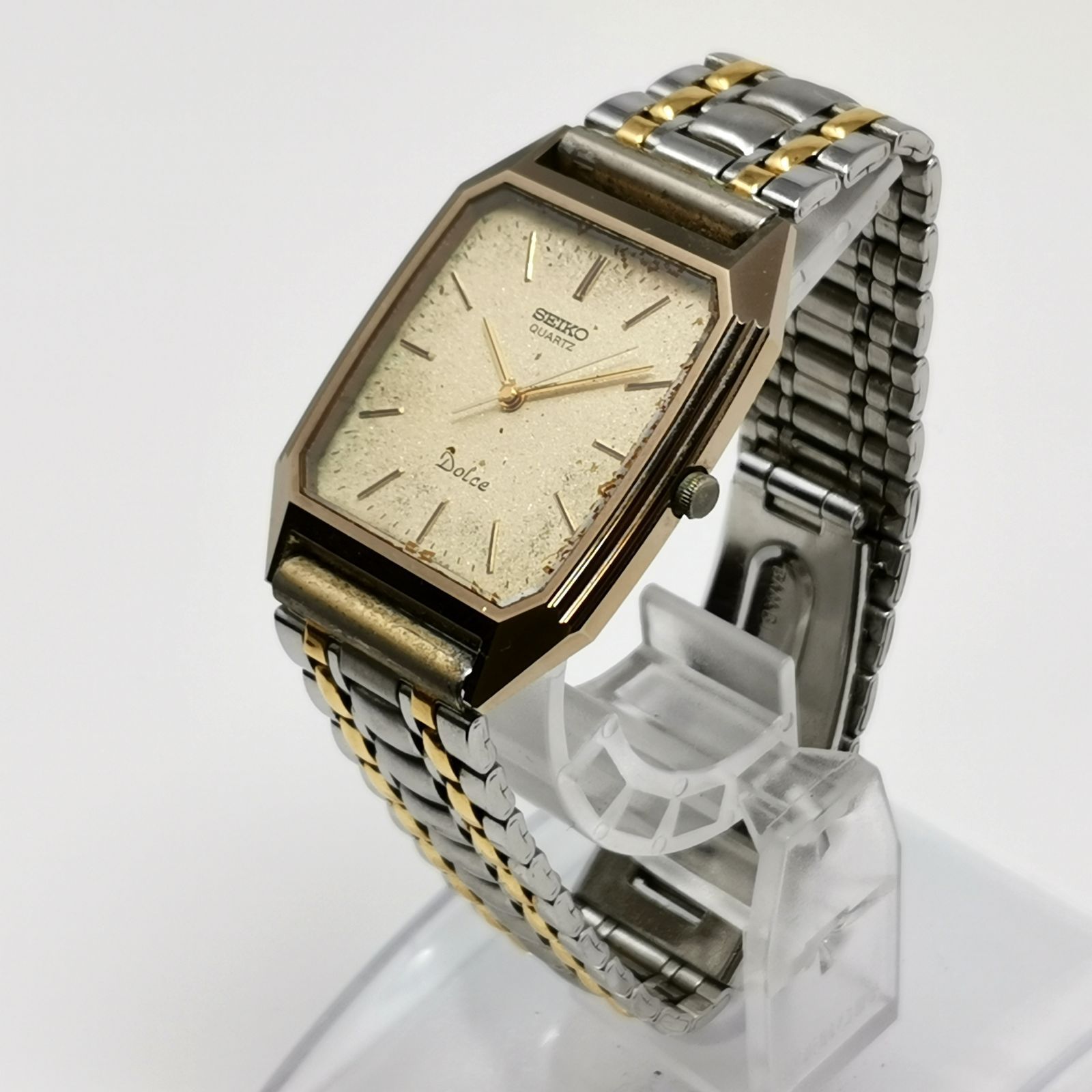 SEIKO セイコー ドルチェ レクタンギュラー オクタゴン メンズ クォーツ 腕時計 中古品 電池切れ動作未確認 管理番号 ARCFUKO1056