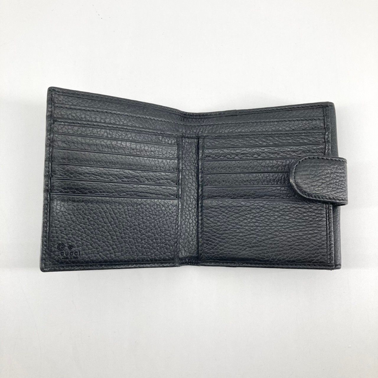 GUCCI（グッチ） インターロッキング 615525 二つ折り財布 ブラック