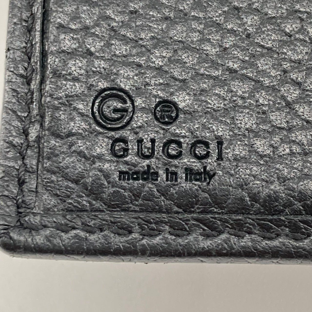 GUCCI（グッチ） インターロッキング 615525 二つ折り財布 ブラック