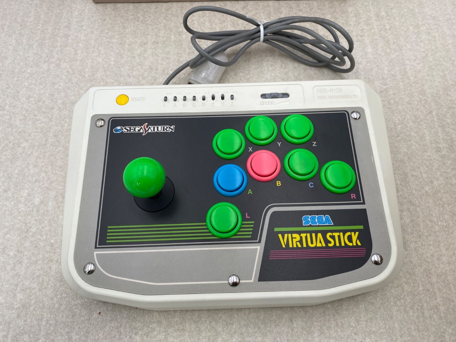 ★SEGA HSS-0136バーチャスティック【セガサターン用】 セガサターン バーチャスティック（ホワイト） HSS-0136 - メルカリ