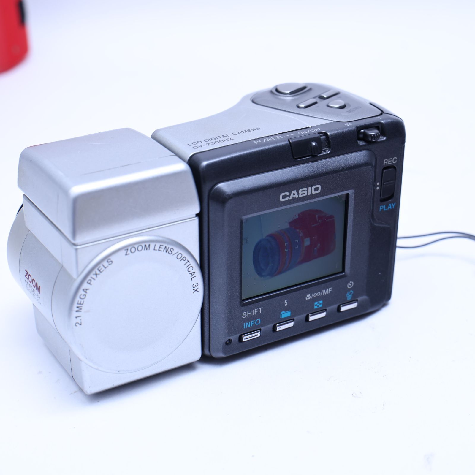 スマホ転送可 デジタルカメラCASIO QV 2300 UX メモリーカード等付