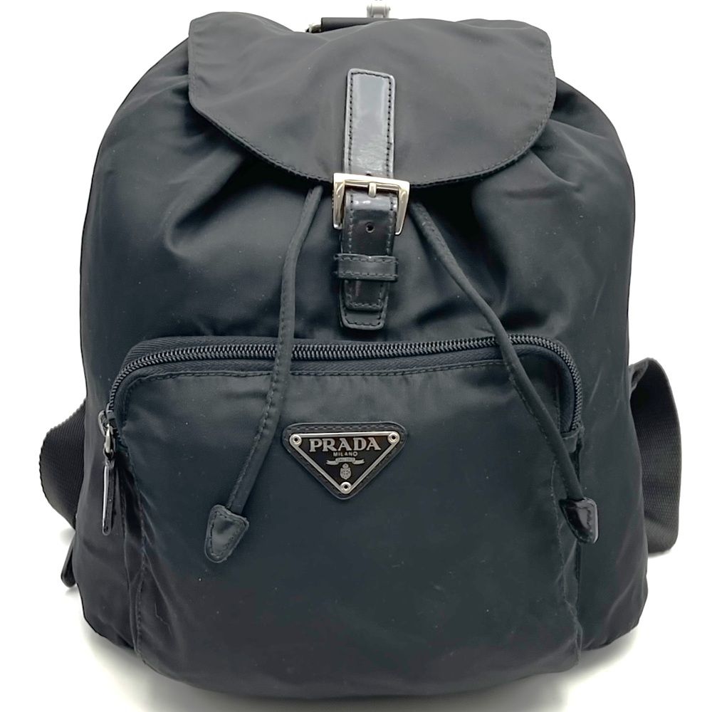 PRADA プラダ リュックサック バックパック デイパック ナイロン ブラック レディース メンズ ヴィンテージ