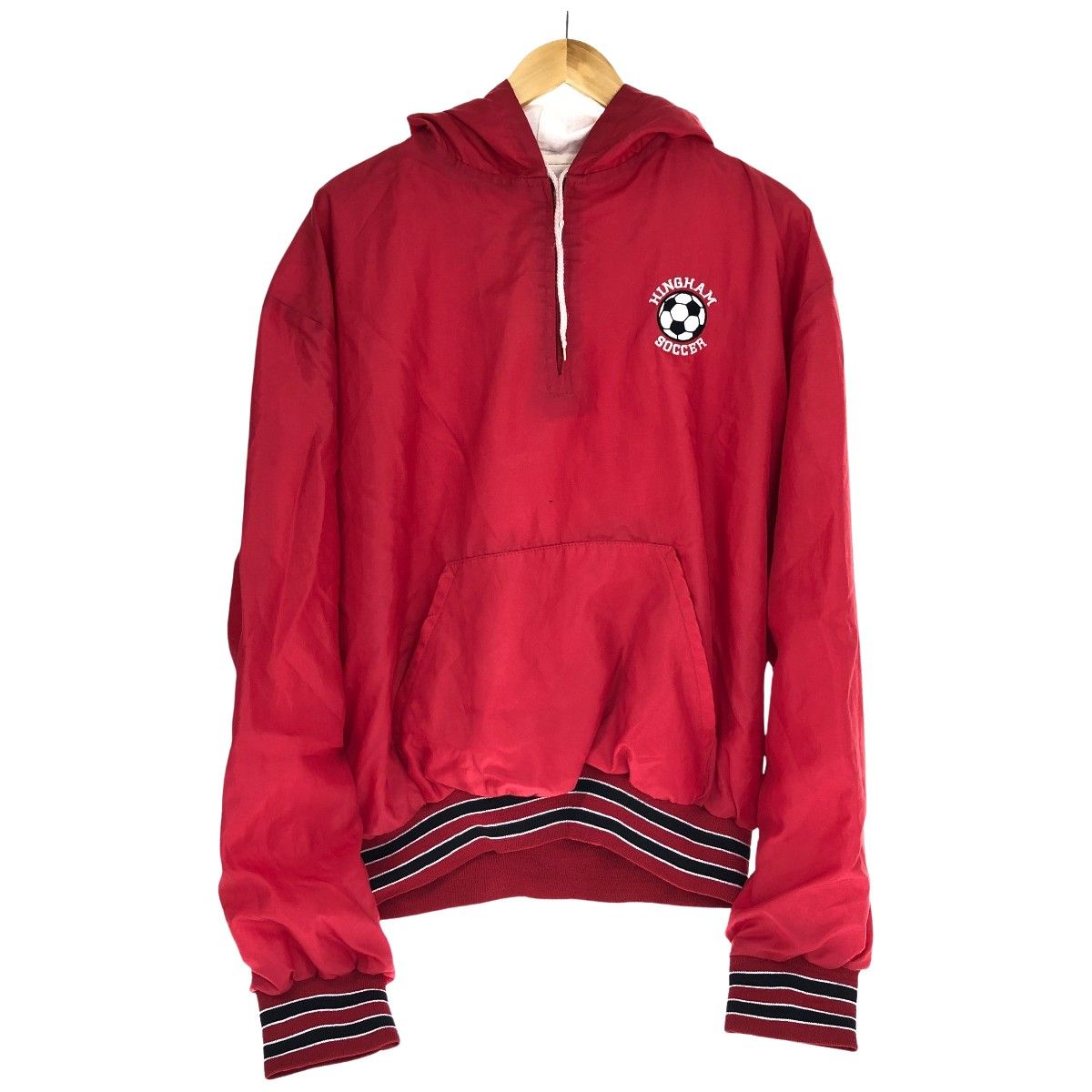 80s Holloway ジャケット ナイロンアノラックパーカー SIZE XL 古着 レッド