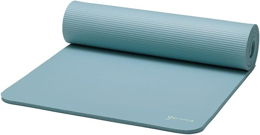 ヨガワークス(Yogaworks) ピラティスマット ヨガマット 12mm (ミント