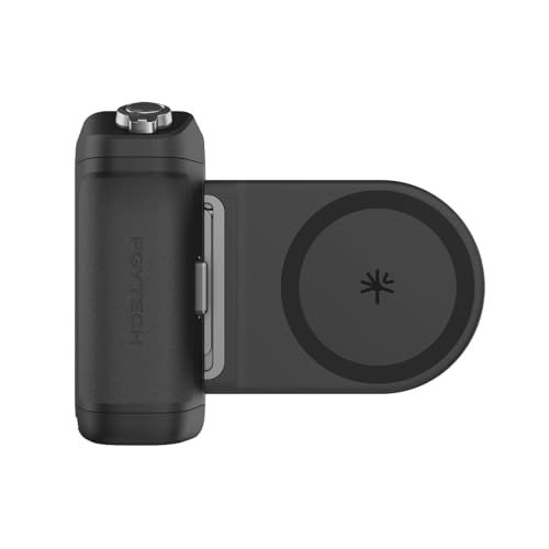 PGYTECH MagCam 2 Phone Grip マグネットスマホグリップ 遠隔撮影 Bluetooth リモコン リモートシャッター スマホ iphone カメラグリップ スマホスタンド MagSafe対応 角度調整 3000mAhバ e2b445b3