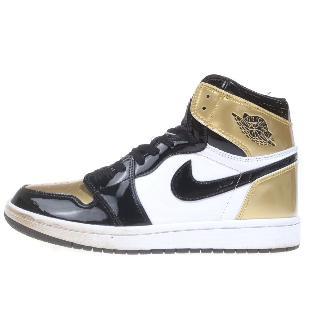 NIKE (ナイキ) Air Jordan 1 Retro High OG NRG Gold Toe エアジョーダン1 レトロ ハイ ゴールドトゥ ハイカットスニーカー US9/27cm 861428 007