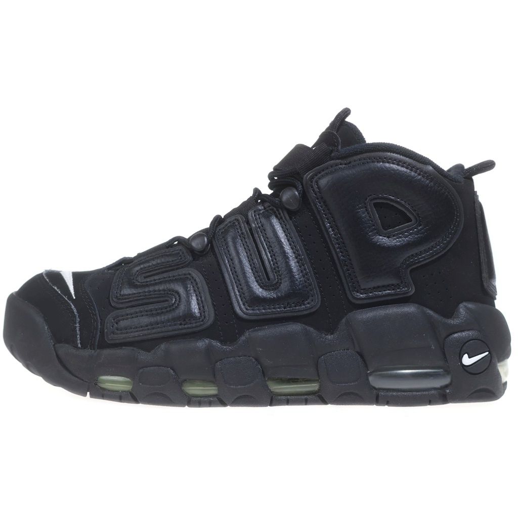 NIKE (ナイキ) 17SS ×AIR MORE UPTEMPO 902290-001 シュプリーム エアモアアップテンポ モアテン ハイカットスニーカー ブラック US9.5/27.5cm