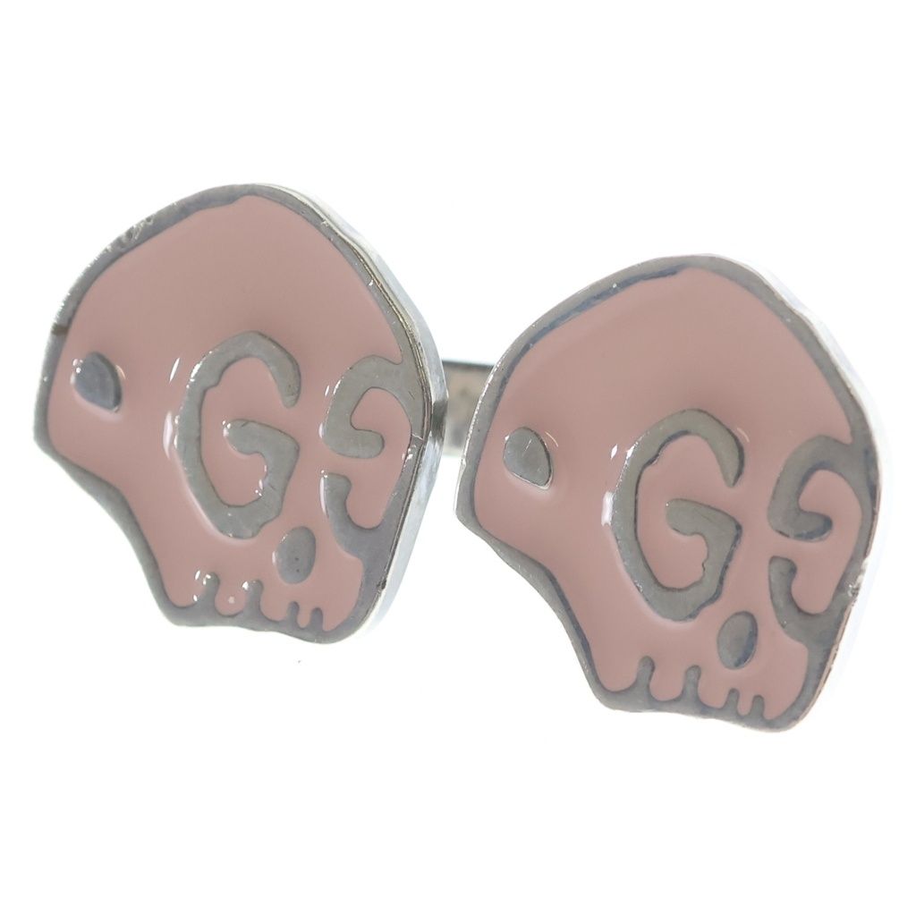 GUCCI (グッチ) ゴースト ダブル リング ピンク Sv925 シルバー