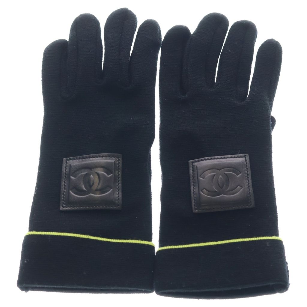 CHANEL (シャネル) スポーツライン ココマーク レザーパッチ ニット 