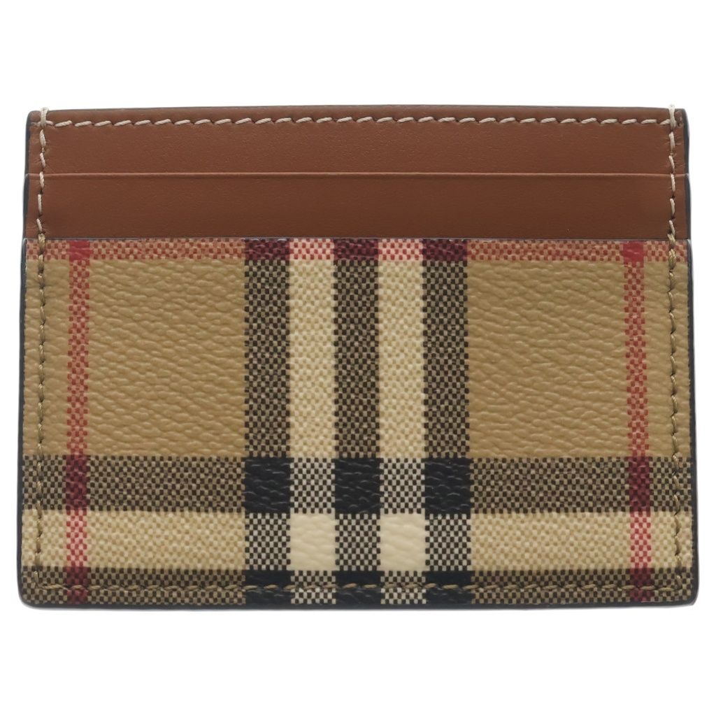 BURBERRY (バーバリー) バーバリーチェック カードケース カードホルダー ブラウン