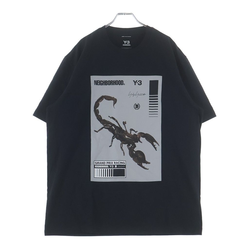 Y-3 (ワイスリー) ×NEIGHBORHOODNBHD GRAPHIC TEE エヌビーエイチディー グラフィック ティーKC8823 ブラック