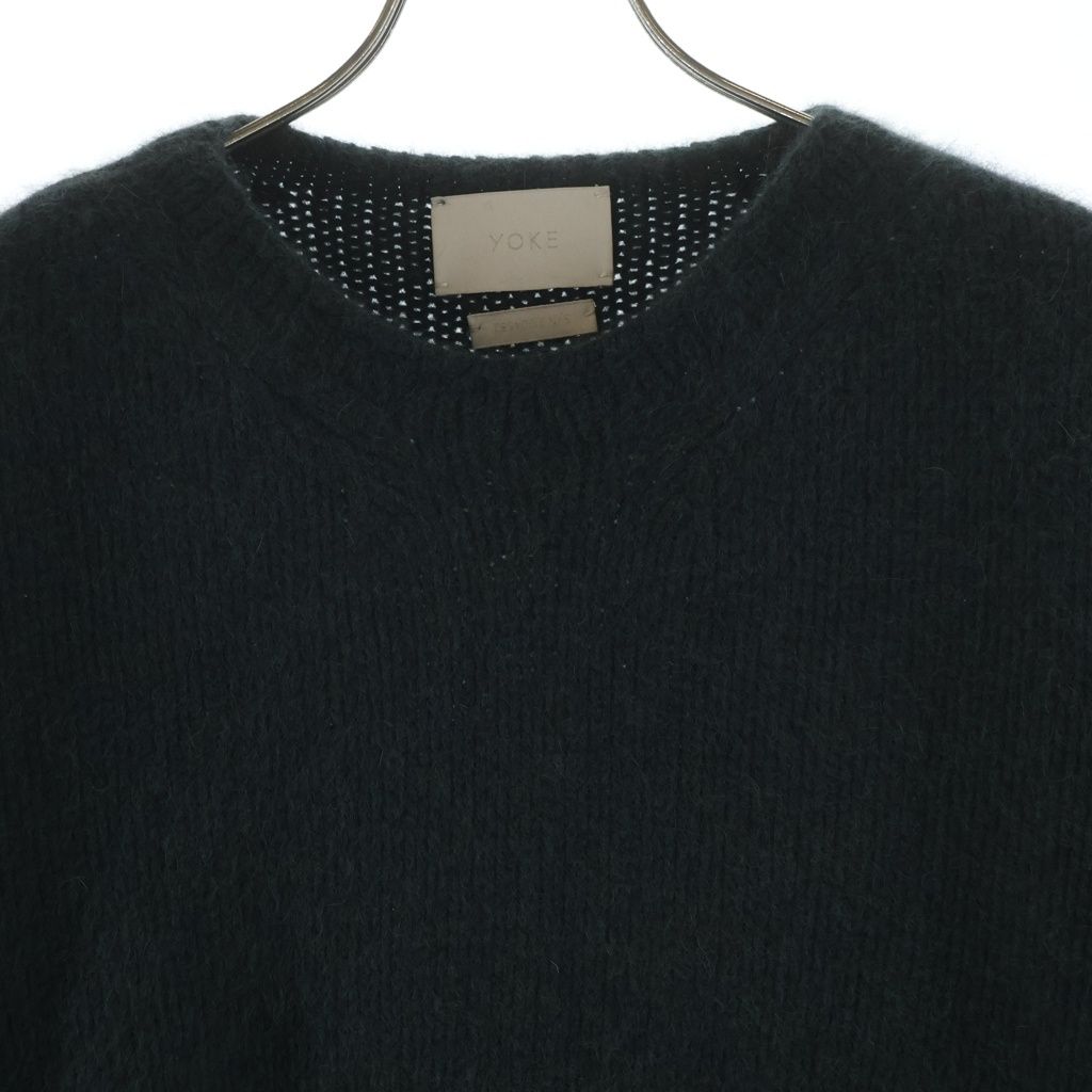 YOKE (ヨーク) 21AW CONECTING CREW NECK KNIT LS ドッキング加工 