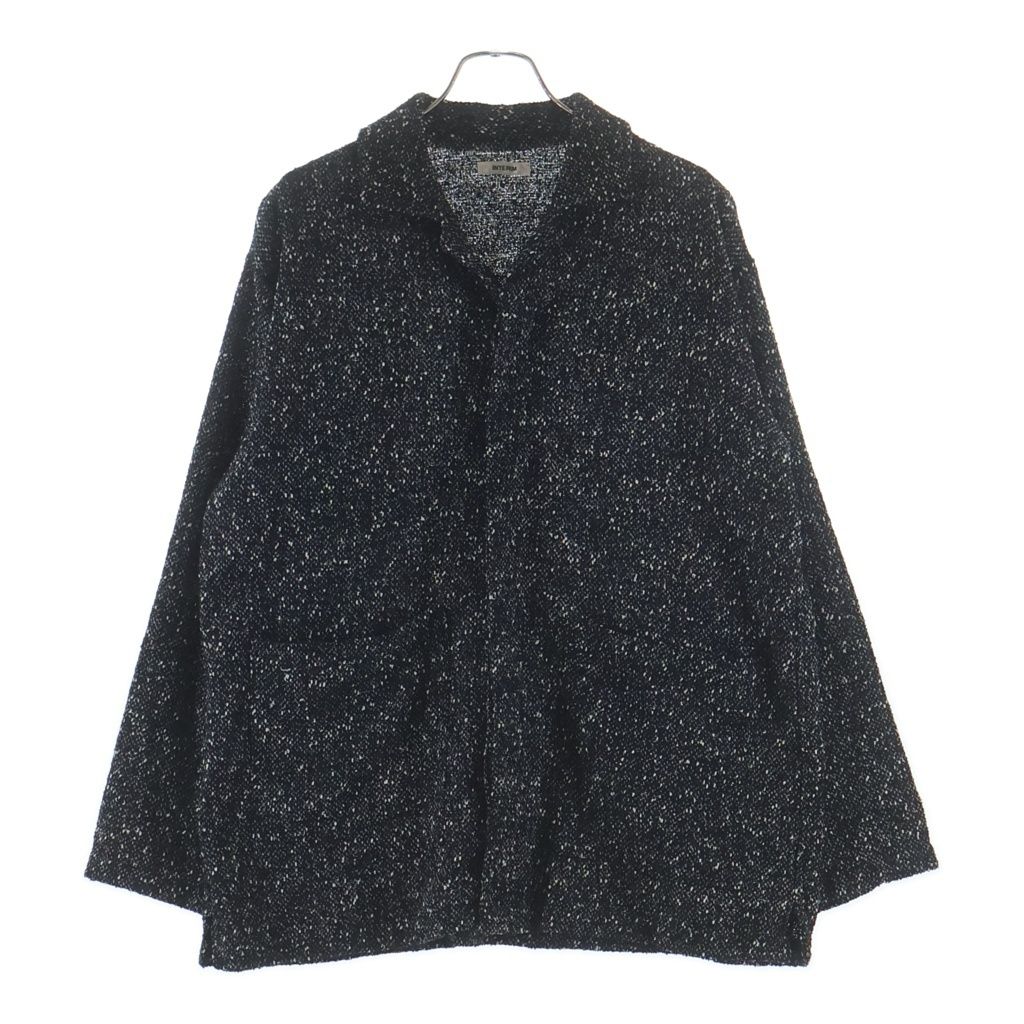 INTERIM (インテリム) 25AW TEXTURED DONEGAL BOUCLE DEADSTOCK HYPER BIG FLY FRONT SHIIRTS JACKET シャツジャケット IT25A073