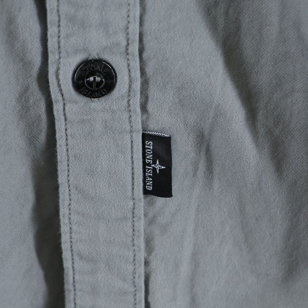 STONE ISLAND (ストーンアイランド) コットン ボタンダウン 長袖シャツ