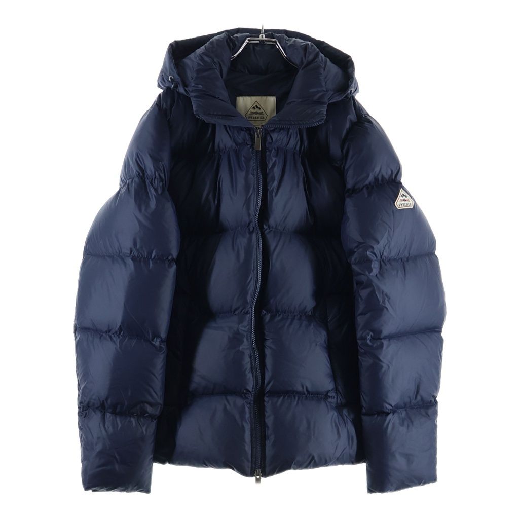PYRENEX (ピレネックス) CHALON DOWN JACKET シャロン フーデッド ナイロン ダウンジャケット ネイビー