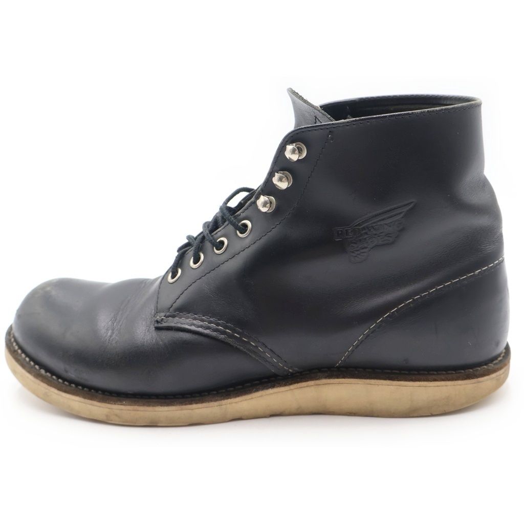 RED WING (レッド ウイング) 6INCH CLASSIC ROUND BOOTS 6インチ クラシックラウンドブーツ レザー ブラック 8165