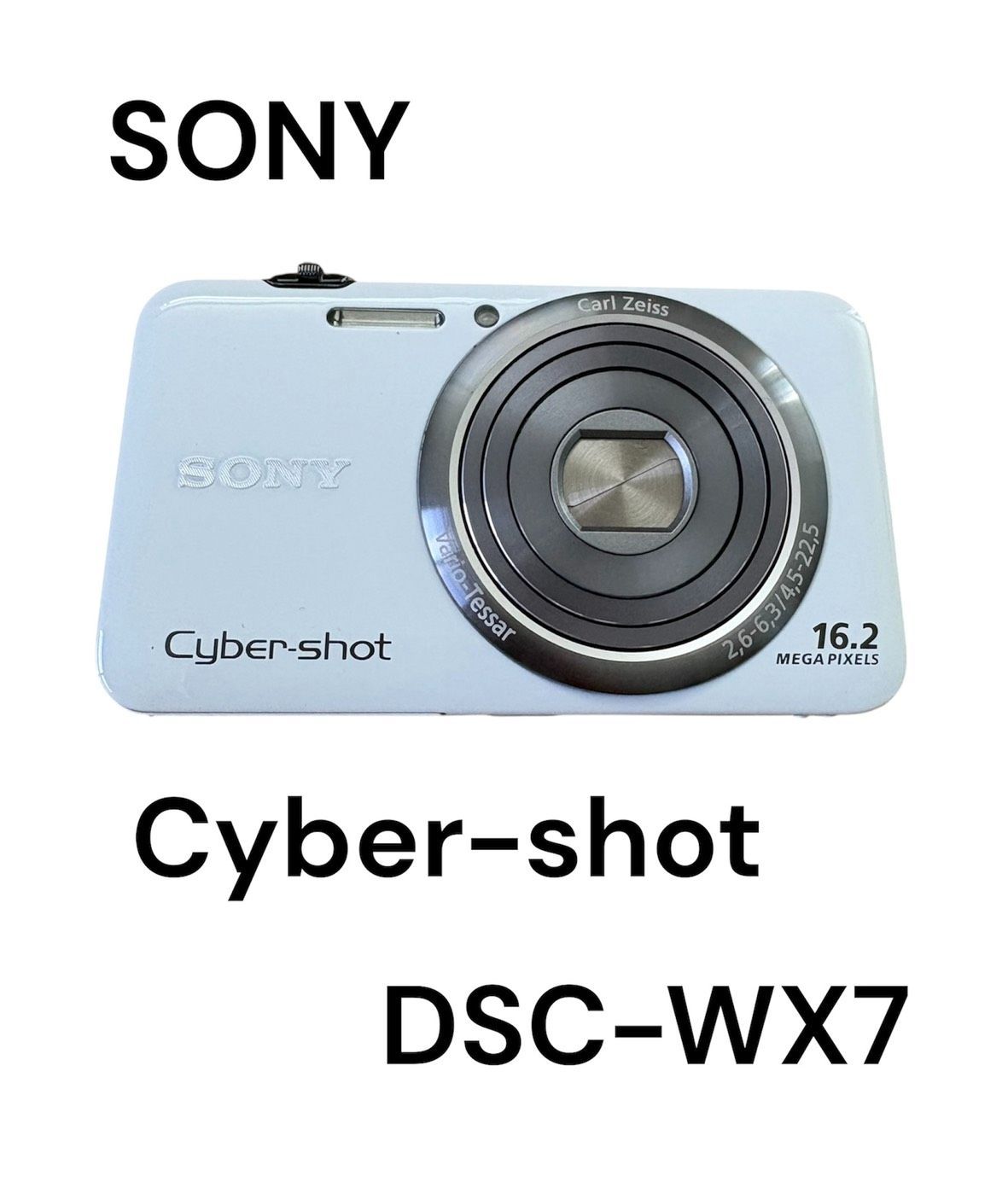 ★【カメラ】SONY Cyber-shot　DSC-WX7　デジタルカメラ　ホワイト　動作未確認