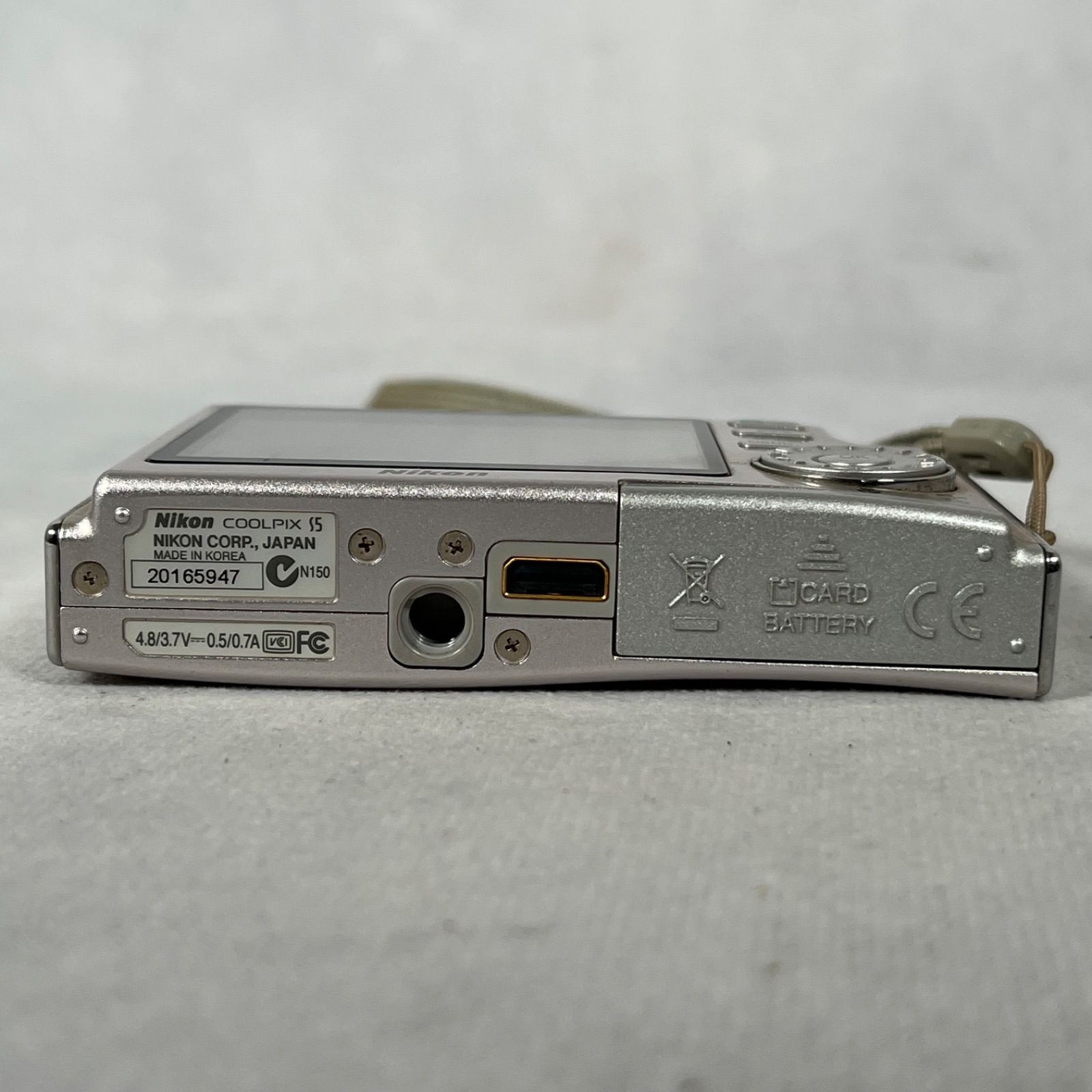 管2605-567】NIKON ニコン COOLPIX S5 シルバー コンパクトデジタル