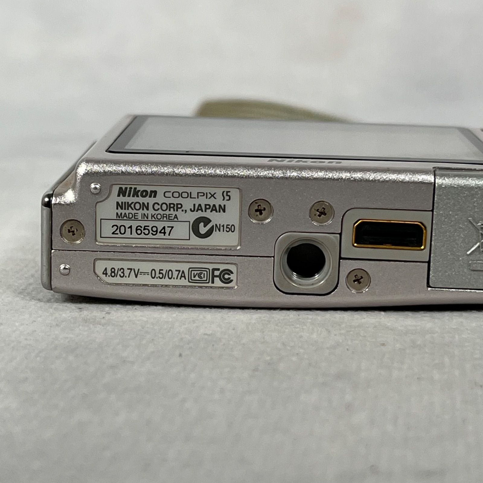 管2605-567】NIKON ニコン COOLPIX S5 シルバー コンパクトデジタル 