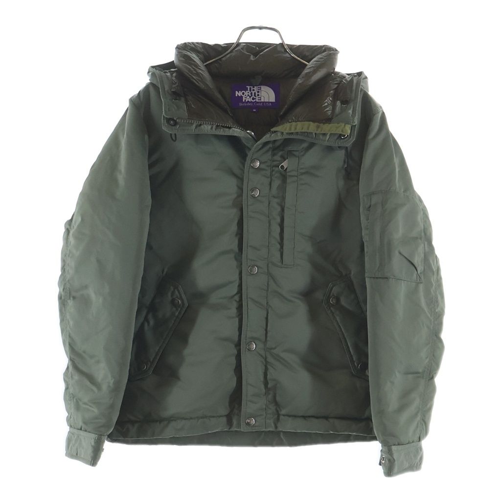 THE NORTH FACE PURPLE LABEL (ノースフェイスパープルレーベル) MOUNTAIN SHORT DOWN PARKA フード付き ナイロン マウンテン ダウンジャケット カーキ ND2768N