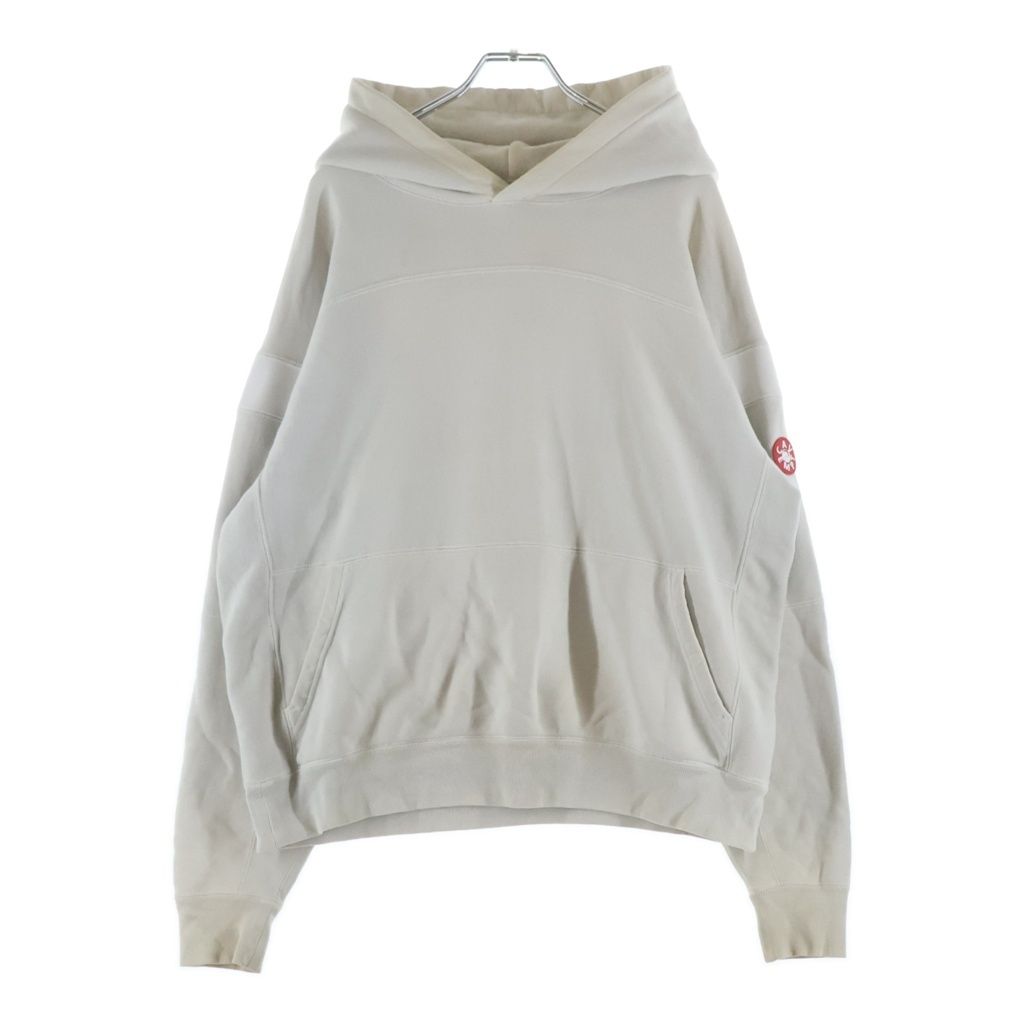 c.e cav empt (シーイー) OVERDYE PANEL HEAVY HOODY オーバーダイ パネル ヘビー フーディー アイボリー