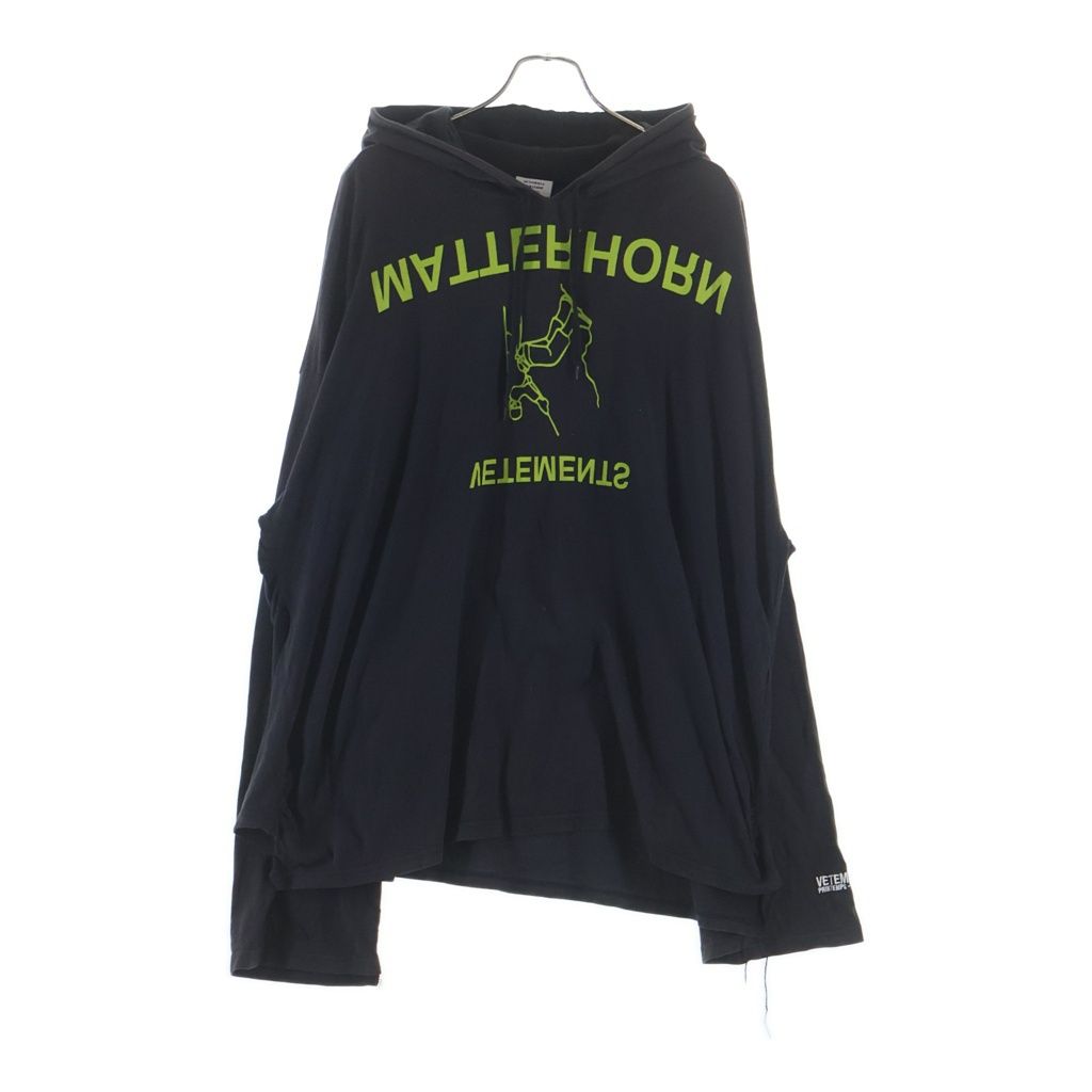 VETEMENTS (ヴェトモン) 18AW ×ALPHA INDUSTRIES MA-1 アルファ オーバーサイズフライトジャケット ブラック MAH19JA204