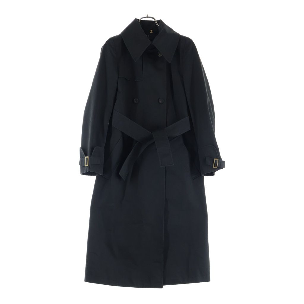 GUCCI (グッチ) ベルテッド ロングトレンチコート ブラック #38 118107 ZF073