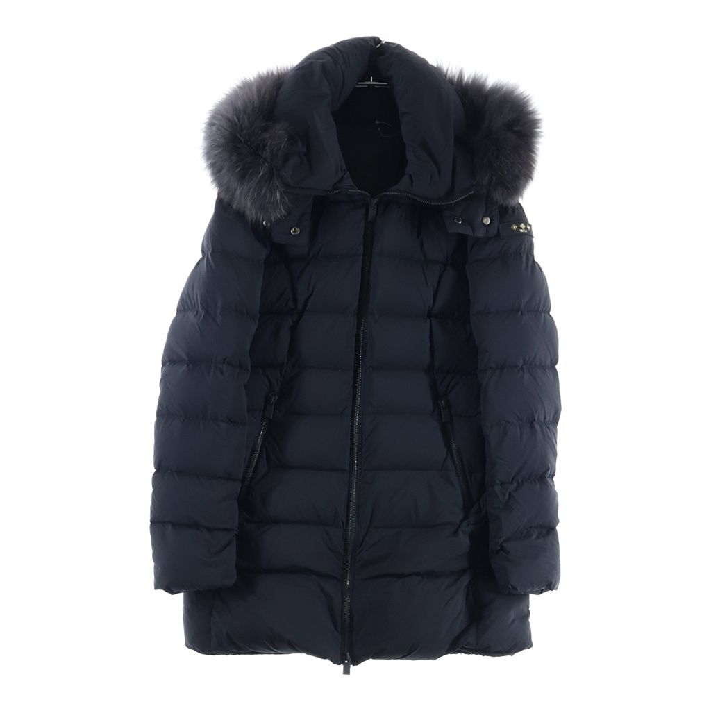 TATRAS (タトラス) 20AW CERAMICA セラミカ ファーフーデッドダウンコート ジャケット レディース ブラック LTSH20A4492-D