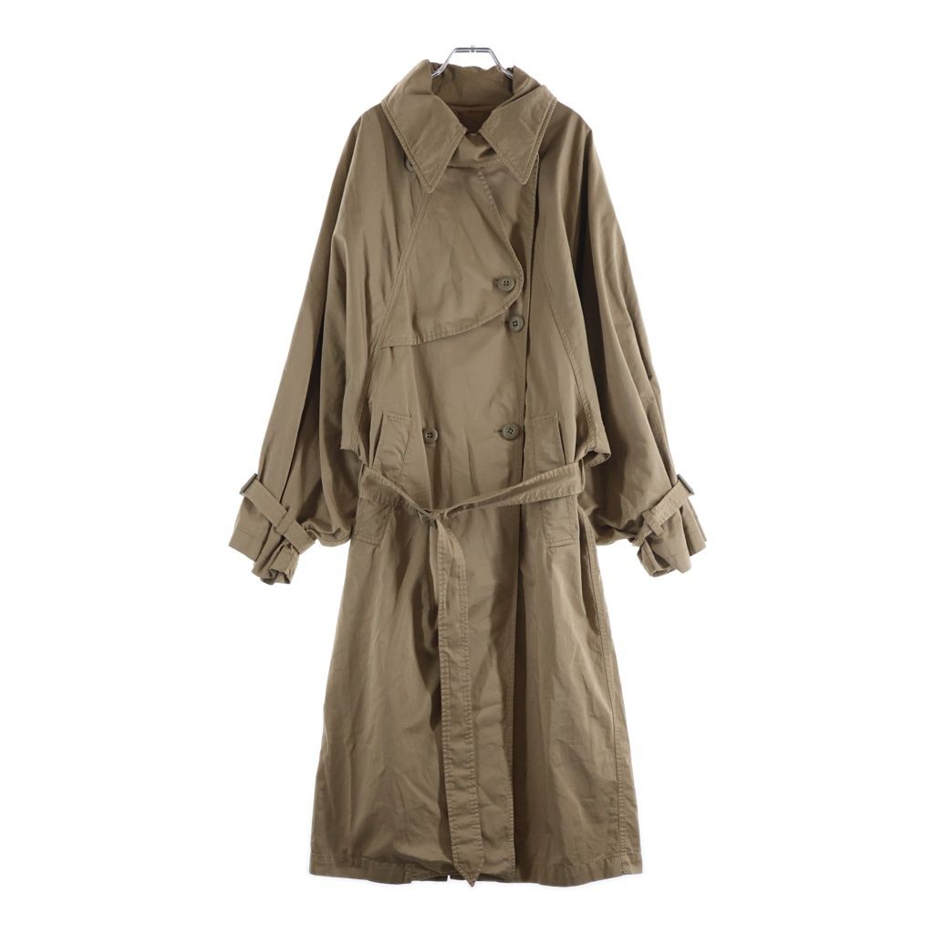 MM6 Maison Margiela (エムエムシックスメゾンマルジェラ) ドルマンスリーブ ギャバジン トレンチコート ベージュ S52AA0058