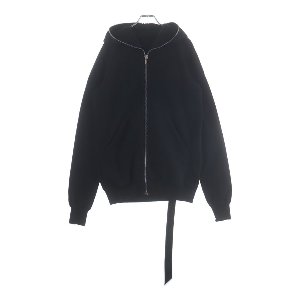 DRKSHDW (ダークシャドウ) 25SS GIMP ZIP SWEAT HOODIE ギンプ スウェット ジップアップパーカー フーディ ブラック DU01E3291-F