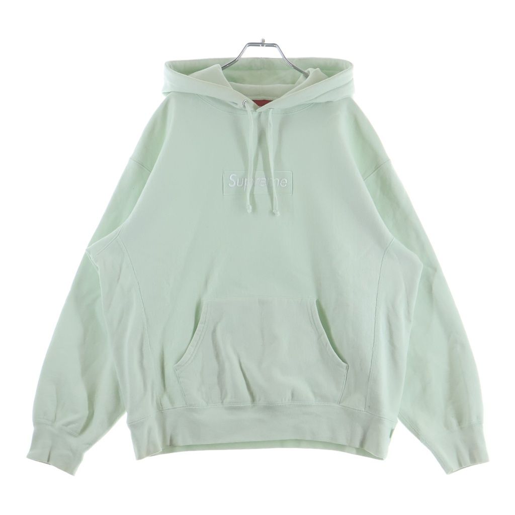 SUPREME (シュプリーム) 23AW Box Logo Hooded Sweatshirt ボックスロゴ プルオーバーフーデッドスウェットシャツ パーカー グリーン