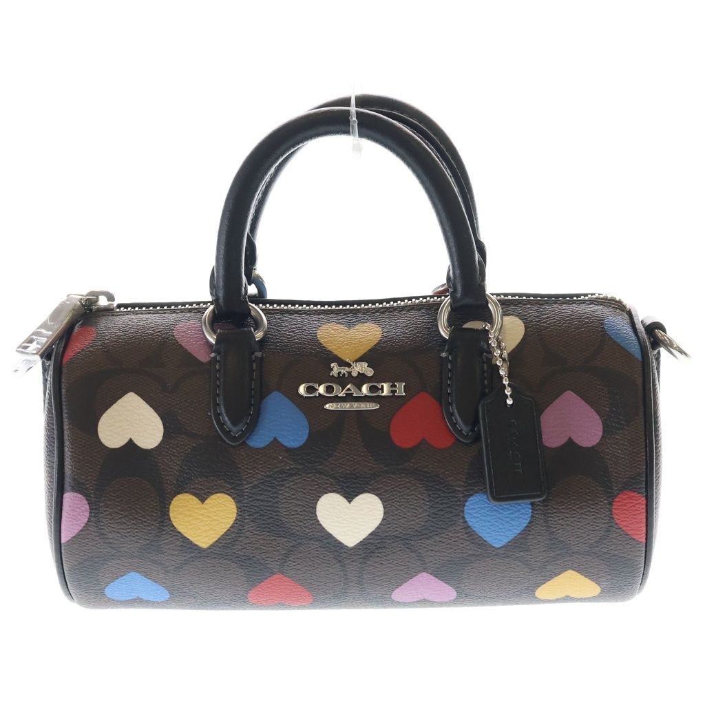 COACH (コーチ) 2WAYバッグ ハンドバッグ ショルダーバッグ ブラウン PVC×レザー CO999 シルバー金具