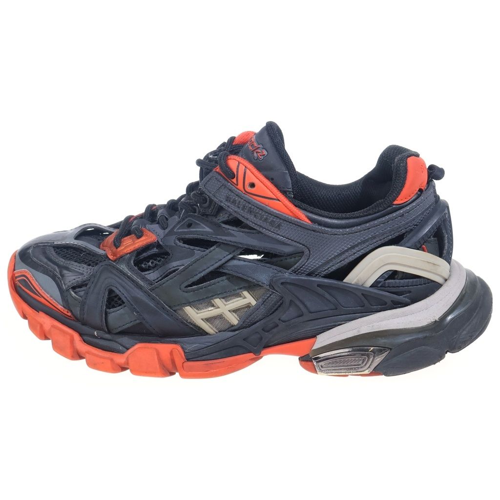 BALENCIAGA (バレンシアガ) TRACK TRAINERS 2 568614 トラック トレーナー2 メッシュ ローカットスニーカー ブラック/レッド 568614