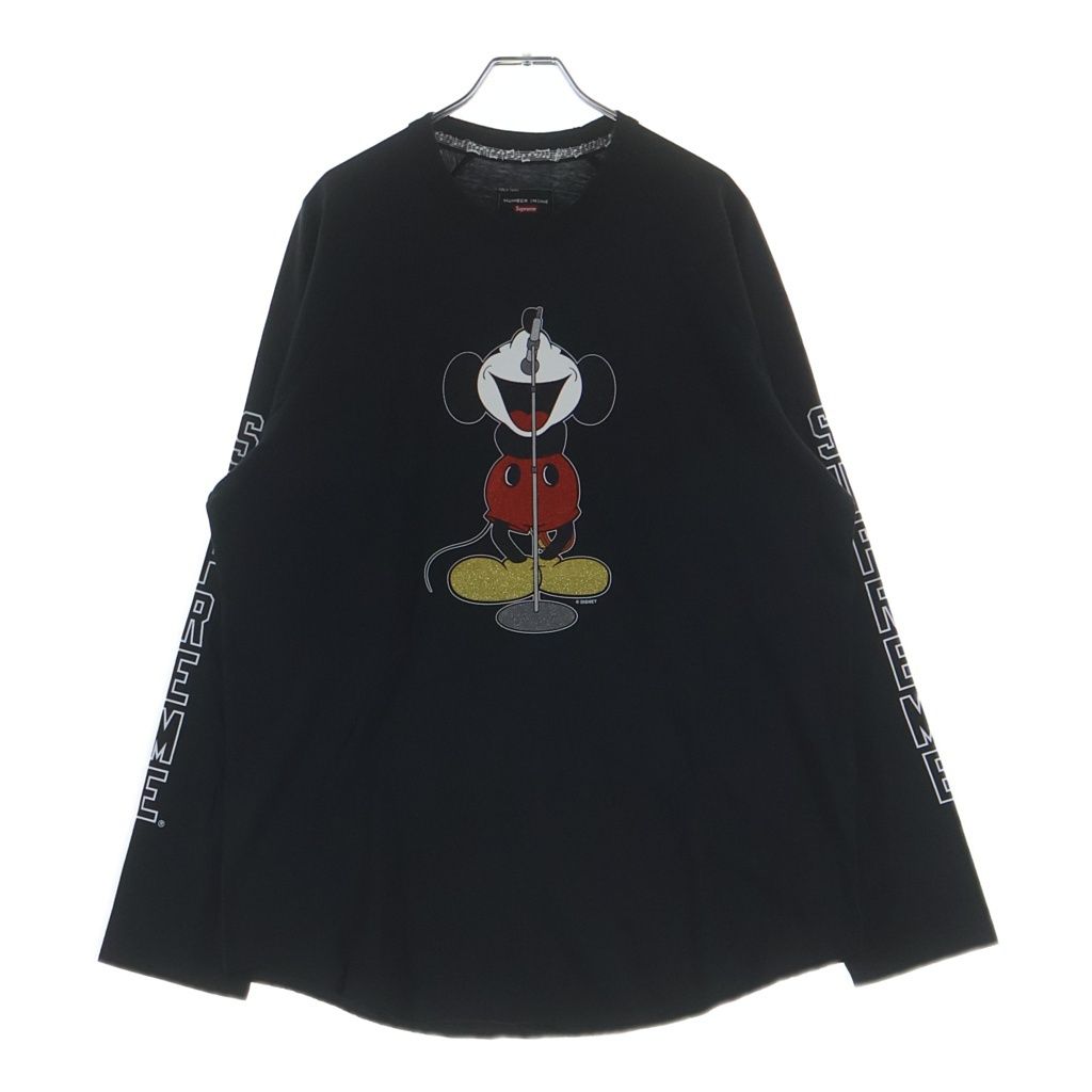 SUPREME (シュプリーム) ×Number (N)ine Mickey Mouse Raglan L/S Top ミッキーマウス ラグラン ロングスリーブカットソー ブラック