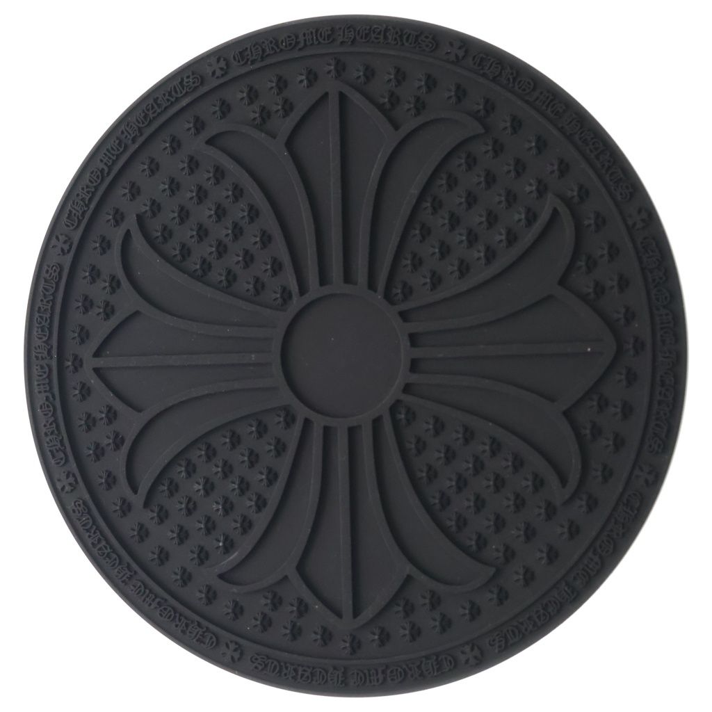 CHROME HEARTS (クロムハーツ) TRIVET CH PLS ラバートリベット シリコン鍋敷き ブラック