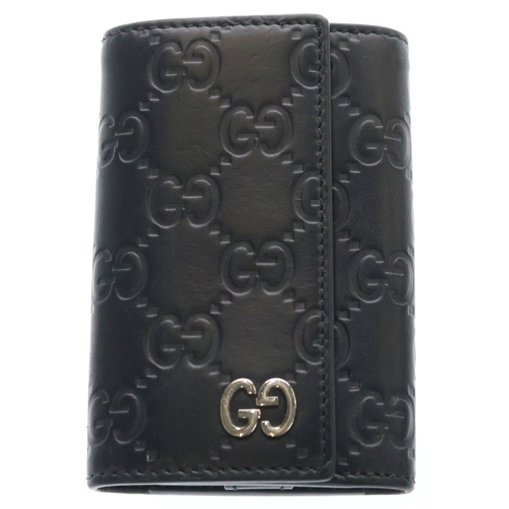 GUCCI (グッチ) グッチシマ 6連キーケース ブラック 473924・496085