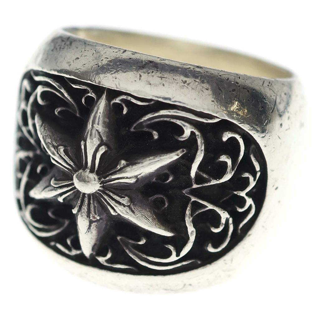 CHROME HEARTS (クロムハーツ) CLSSC OVAL STAR クラシックオーバルスター リング シルバー BCA341