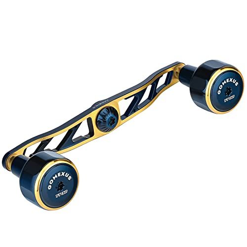 ゴメクサス CH130 リールハンドル ダイワ (Daiwa) シマノ (Shimano) ベイトリール対応 ダブルハンドル シーボーグ ソルティガIC 専用 両軸リール ハンドル交換 130mm ハンドルノブ付き ディープタイラバ ジギング 876c98b1